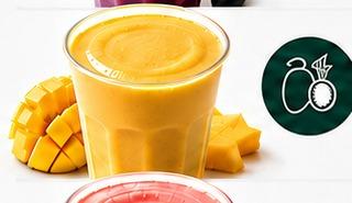 Mango Tropical smoothie with mango and pineapple
