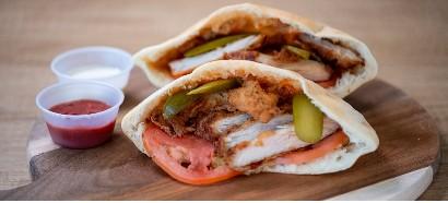 Crispy Chicken Pita at Roast-n-Toast