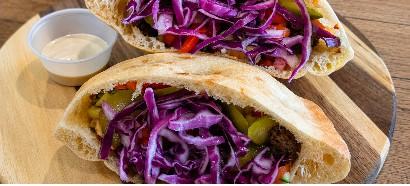 Signature Hummus Pita at Roast-n-Toast